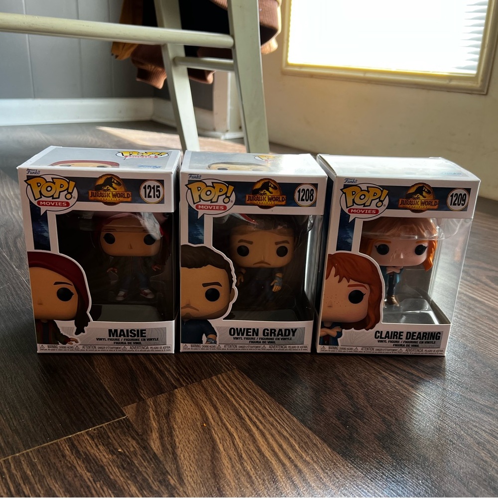 Jurassic Park Trio Funko Pops